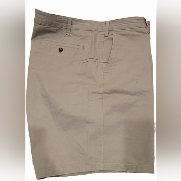 Levi Strauss Dockers Men's Khaki Chino Flat Front Big & Tall Shorts 50x10 - Picture 3 of 11